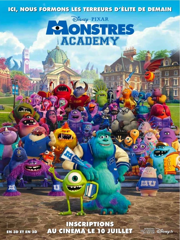 Monstres Academy affiche