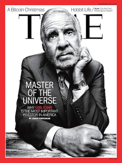 Carl Icahn - Time Magazine dec 2013