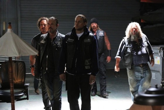 Charlie Hunnam, Kim Coates, Mark Boone Junior, Rusty Coones, Tommy Flanagan dans Sons of Anarchy