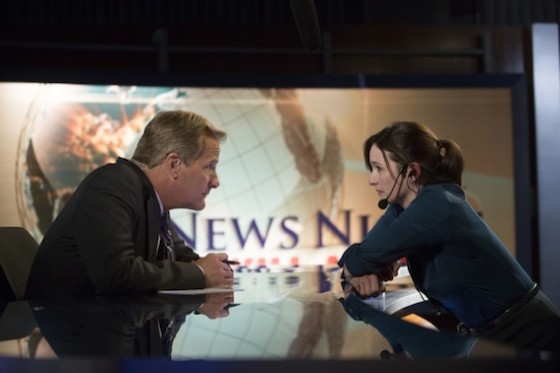 Jeff Daniels et Emily Mortimer dans The Newsroom