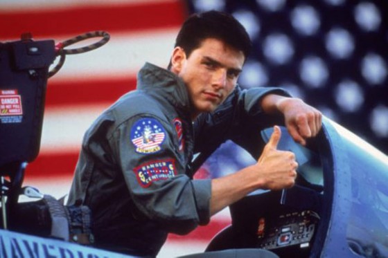 Tom Cruise dans Top Gun de Tony Scott