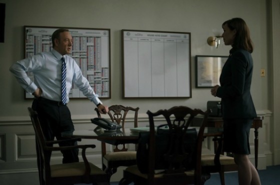 Kevin Spacey et Molly Parker dans House of Cards (saison 2) Kevin Spacey et Molly Parker dans House of Cards (saison 2)