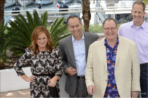 Une partie de l'Equipe de Vice Versa avec Pete Doctor, Amy Poelher et John Lasseter Une partie de l'Equipe de Vice Versa avec Pete Doctor, Amy Poelher et John Lasseter