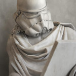 Travis Durden - Corps de statues antiques associes aux tetes de heros de Starwars