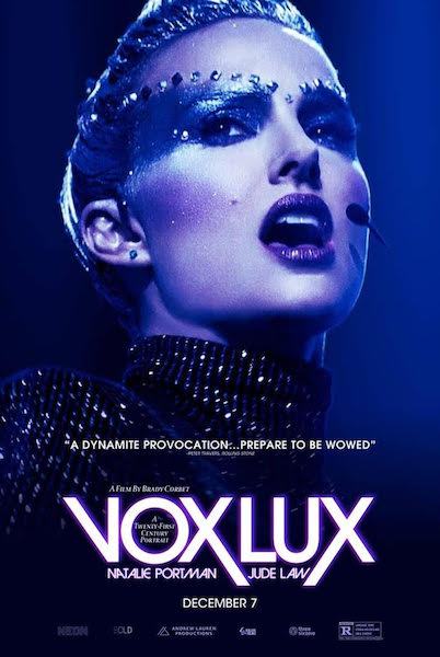 Vox Lux - affiche Vox Lux - affiche