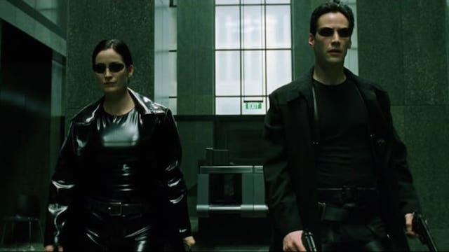 Keanu Reeves et Carrie-Anne Moss - en preparation Matrix 4