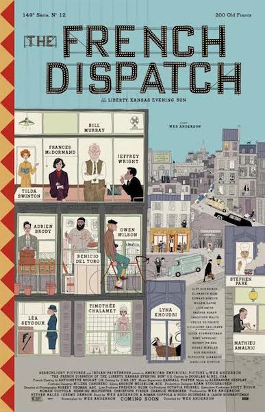 The french dispatch - affiche