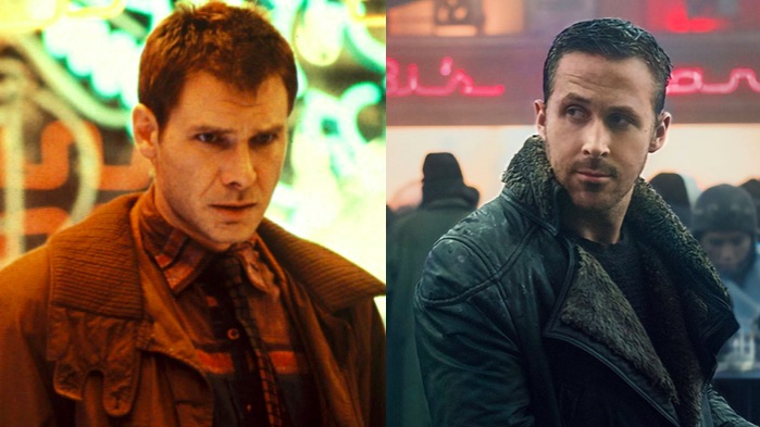 Harrison ford dans Blade Runner - Ryan Gosling dans Blade Runner 2049