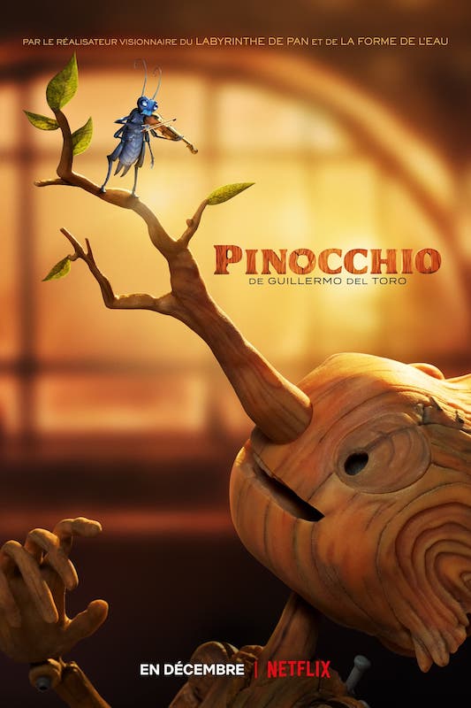 Pinocchio de Guillermo del Toro -affiche