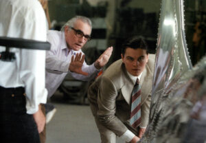 Leonardo Di Caprio et Martin Scorsese sur le tournage de Aviator