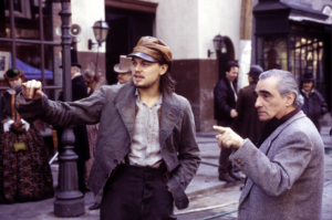 Leonardo Di Caprio et Martin Scorsese sur le tournage de Gangs of New York