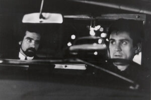 Martin Scorsese et Robert De Niro sur le tournage de Taxi Driver
