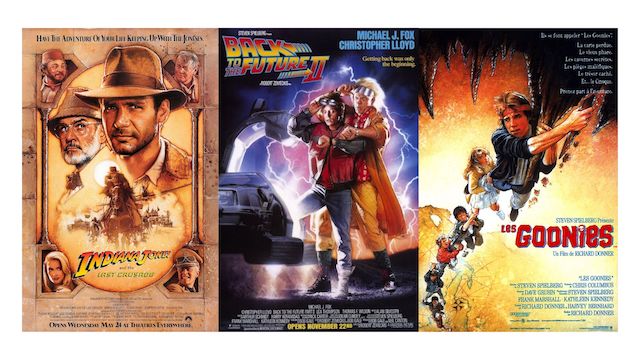 Affiches Indiana Jones et la Derniere Croisade- Retour vers le Futur II et Les Goonies par Drew Struzan Affiches Indiana Jones et la Derniere Croisade- Retour vers le Futur II et Les Goonies par Drew Struzan