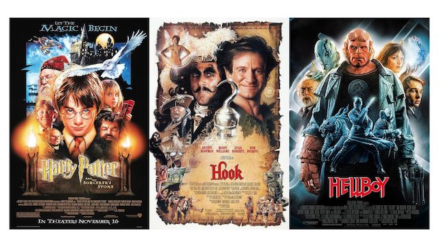 Affiches par Drew Struzan - Harry Potter et la Pierre philosophale- Hook et Hellboy Affiches par Drew Struzan - Harry Potter et la Pierre philosophale- Hook et Hellboy