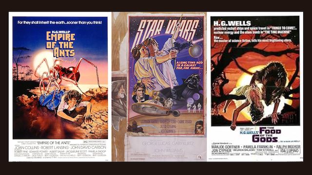 Affiches par Drew Struzan - LEmpire des fourmis geantes- Star Wars Un Nouvel Espoir et Soudain… les monstres Affiches par Drew Struzan - LEmpire des fourmis geantes- Star Wars Un Nouvel Espoir et Soudain… les monstres