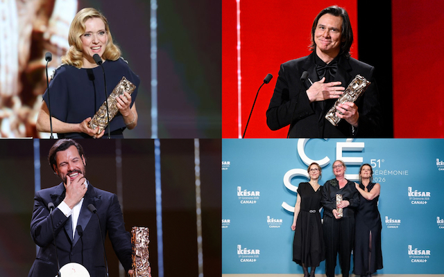 Lea Drucker Jim Carrey Laurent Lafitte et LAttachement - Palmares Cesar 2026 Lea Drucker Jim Carrey Laurent Lafitte et LAttachement - Palmares Cesar 2026